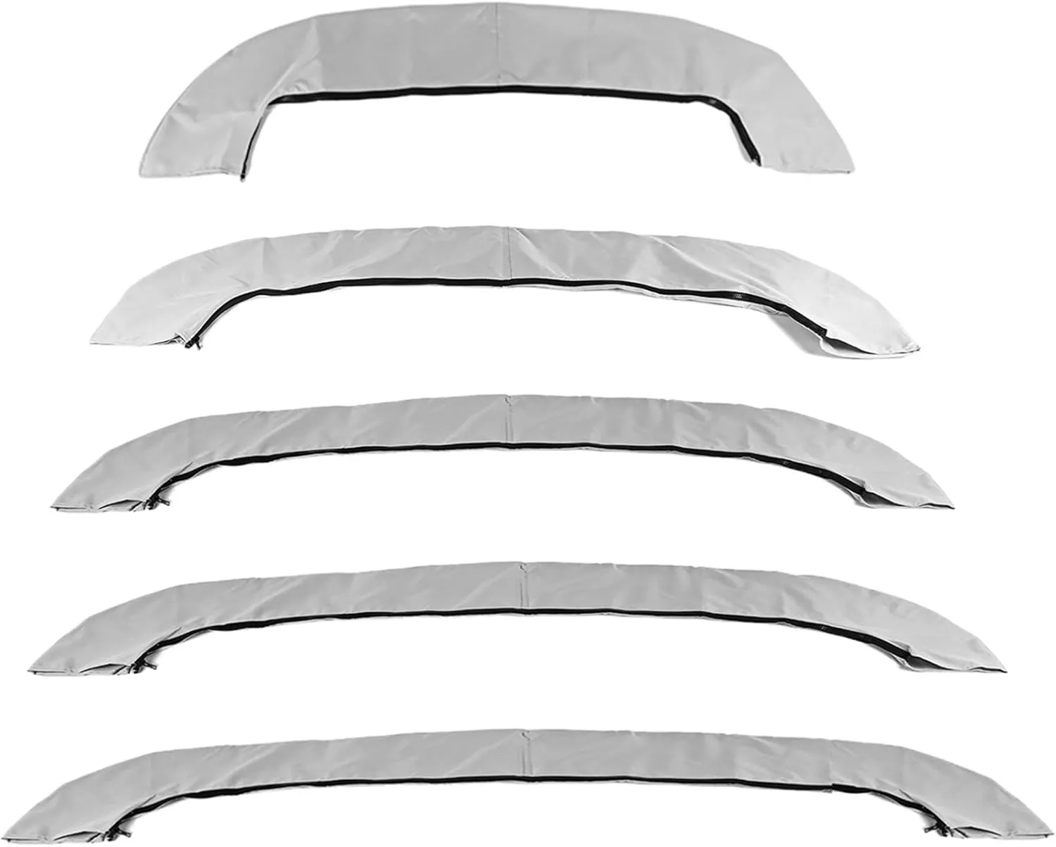 3 Bow Bimini Top Boot Cover 600D Waterproof Yacht Boat Shade Canopy Storage Cover Anti-UV Dust-Proof Universal(73-78)