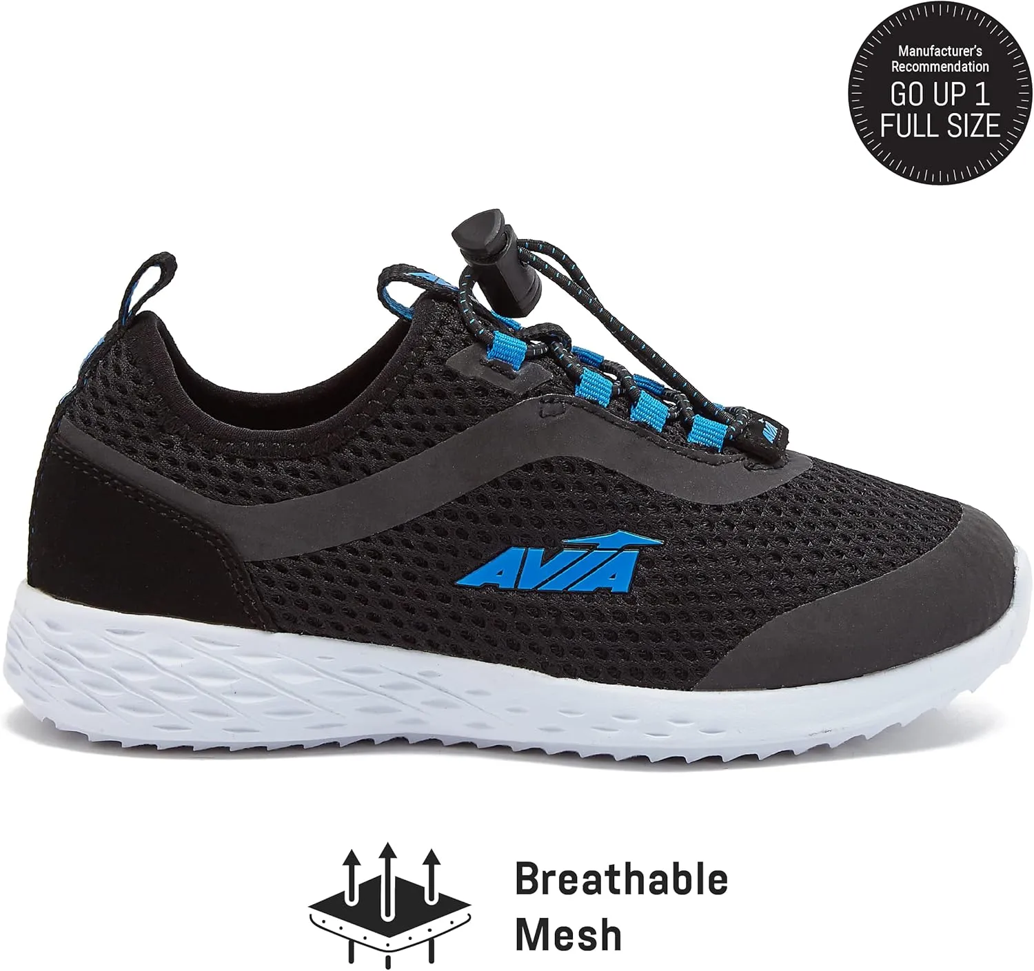 Avia Avi Spirit Slip On Boys' Sneakers - Lightweight Tennis, Athletic, Running Shoes for Boys - Toddler, Little Kid, and Big Kid Sizes 11 to 6