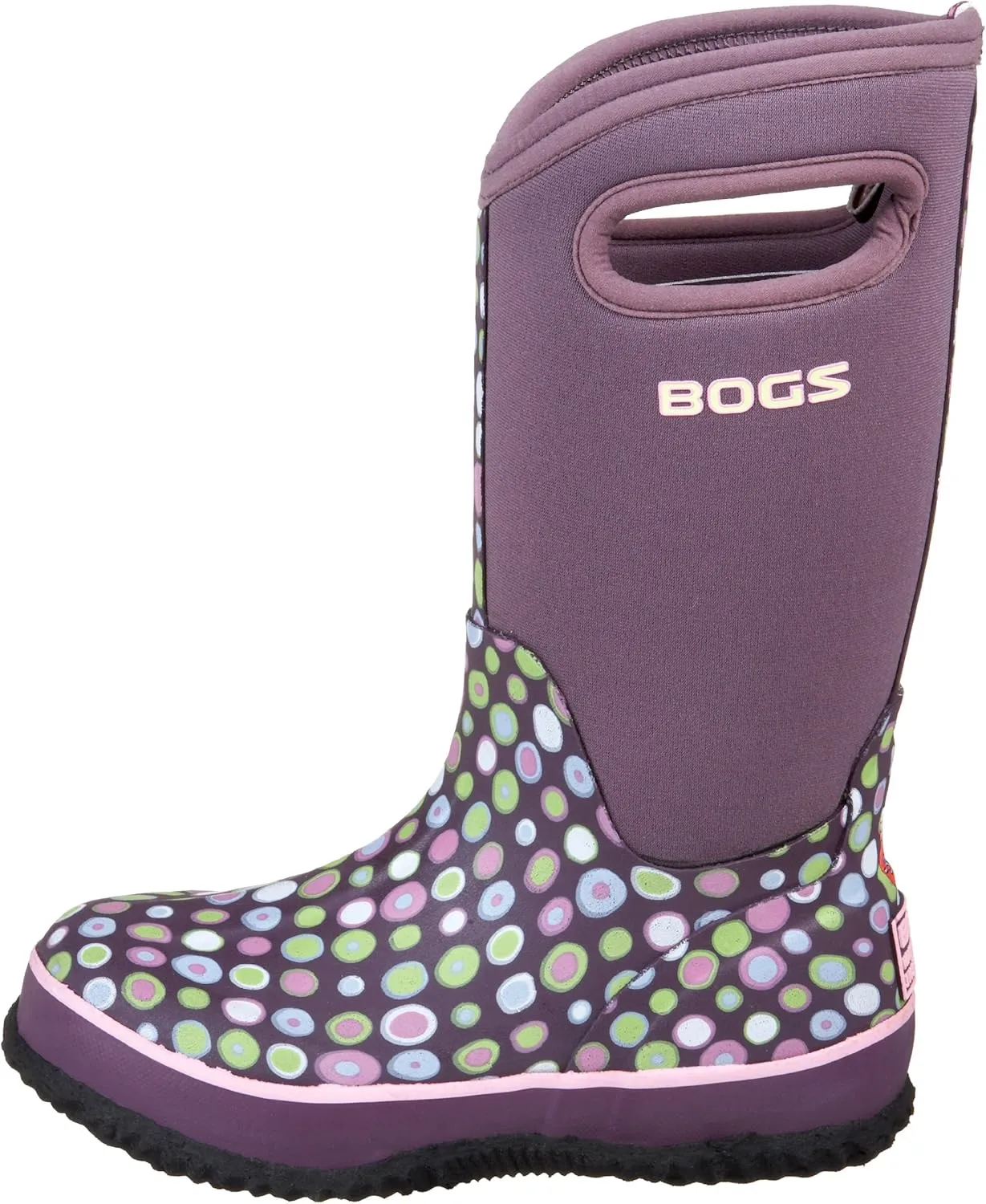 BOGS Unisex-Child Classic High Waterproof Insulated Rubber Neoprene Rain Boot