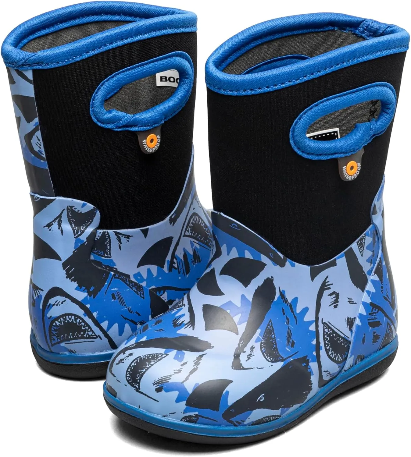 BOGS Unisex-Child Classic Sharks (Toddler) Rain Boot