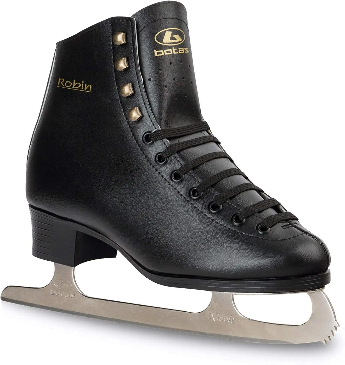 Botas - Model: Robin/Made in Europe (Czech Republic) / Figure Ice Skates for Men, Boys/Color: Black