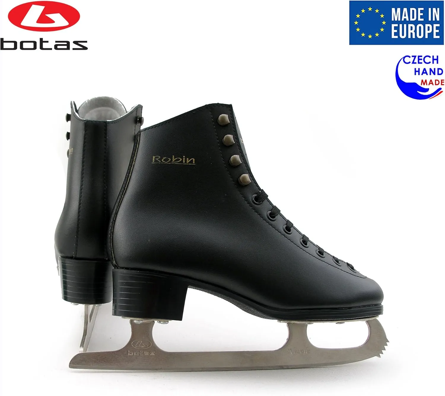 Botas - Model: Robin/Made in Europe (Czech Republic) / Figure Ice Skates for Men, Boys/Color: Black