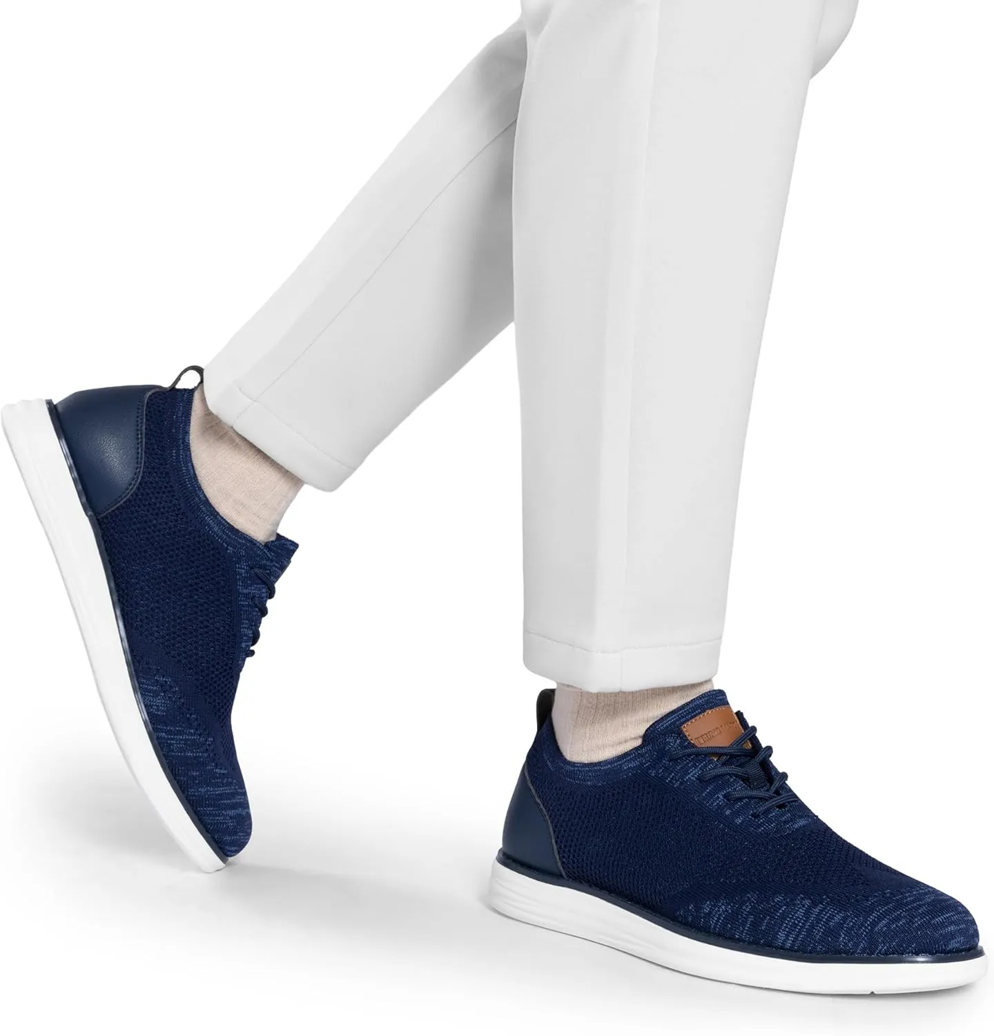 Bruno Marc Men's KnitFlex Breeze Mesh Sneakers Oxfords Lace-Up Lightweight Casual Walking Shoes