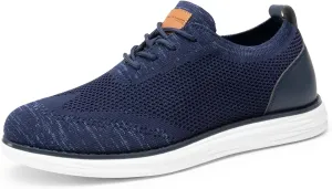 Bruno Marc Men's KnitFlex Breeze Mesh Sneakers Oxfords Lace-Up Lightweight Casual Walking Shoes