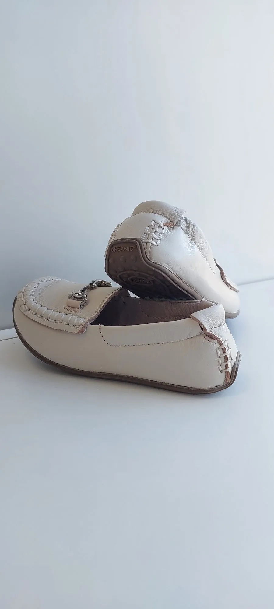 Cream Loafer Pre Walker shoes