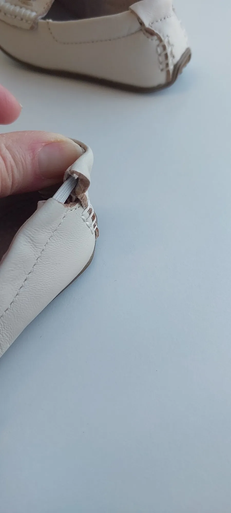 Cream Loafer Pre Walker shoes