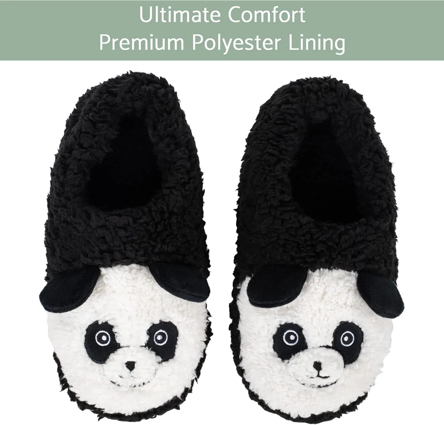 Elanze Designs Womens Animal Cozy Indoor Plush Lined Non Slip Fuzzy Soft Slipper