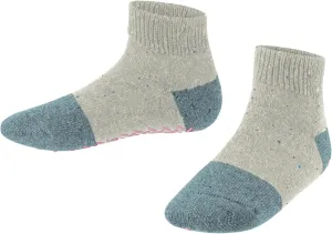 ESPRIT Effect Unisex Children Slippers Socks Durable Wool Blue Grey Pink Thick Warm Winter Non-Slip Home Socks Thermal Short Without Pattern 1 Pair, Blue (Cloud Melange 6886), 23-26