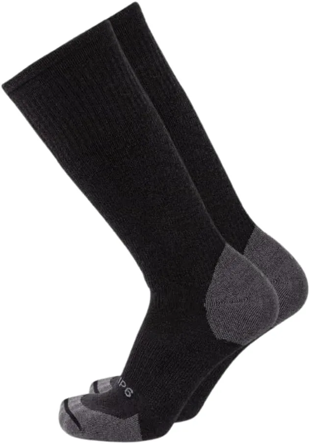 GRIP6 Wool Boot Socks - Merino Wool Socks Made in The USA - Lightweight Wool Hiking Socks - Warm Boot Socks for Men and Women