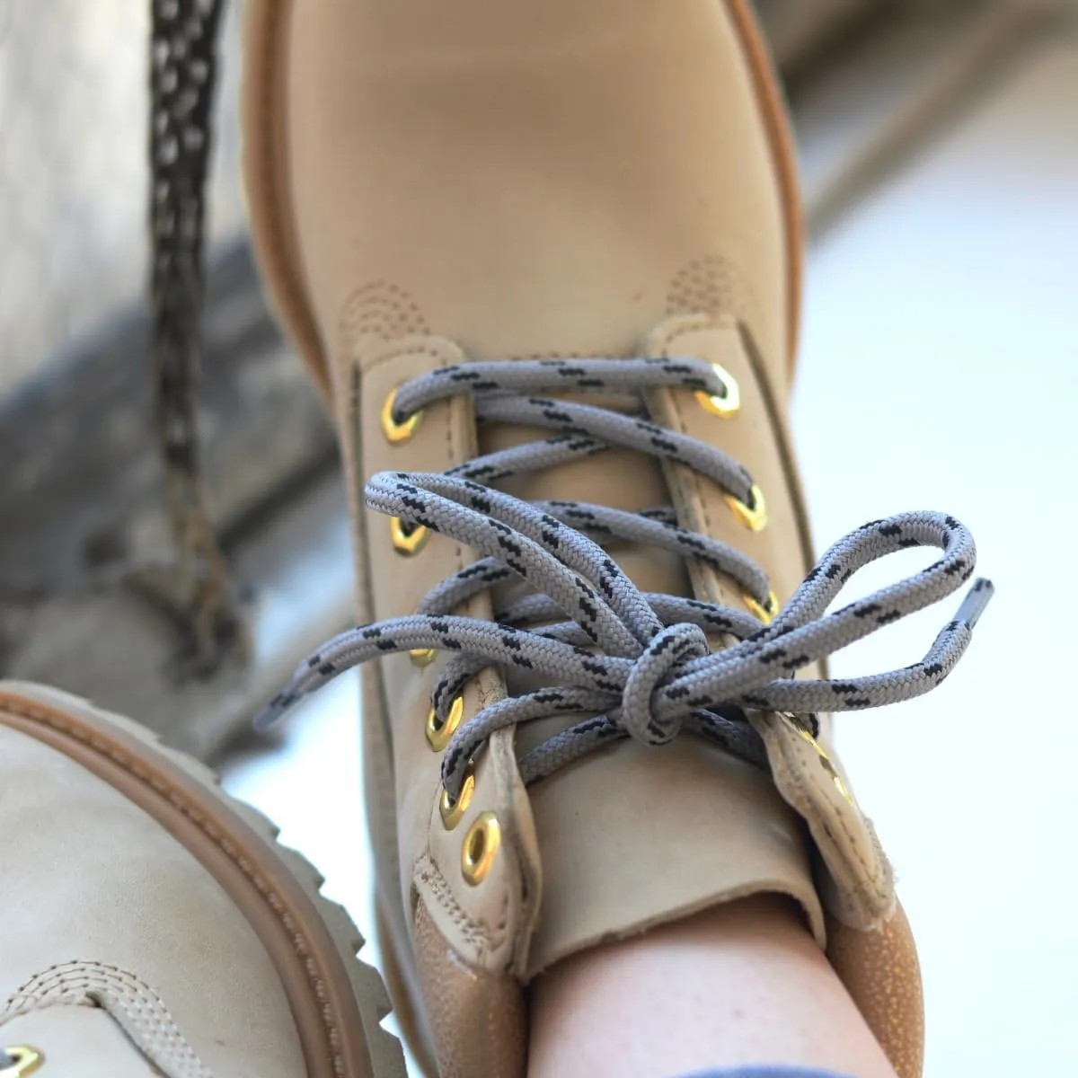 Honey Badger Boot Laces, USA Made Indestructible Shoelaces, Round Heavy Duty Bootlaces for Work & Hiking