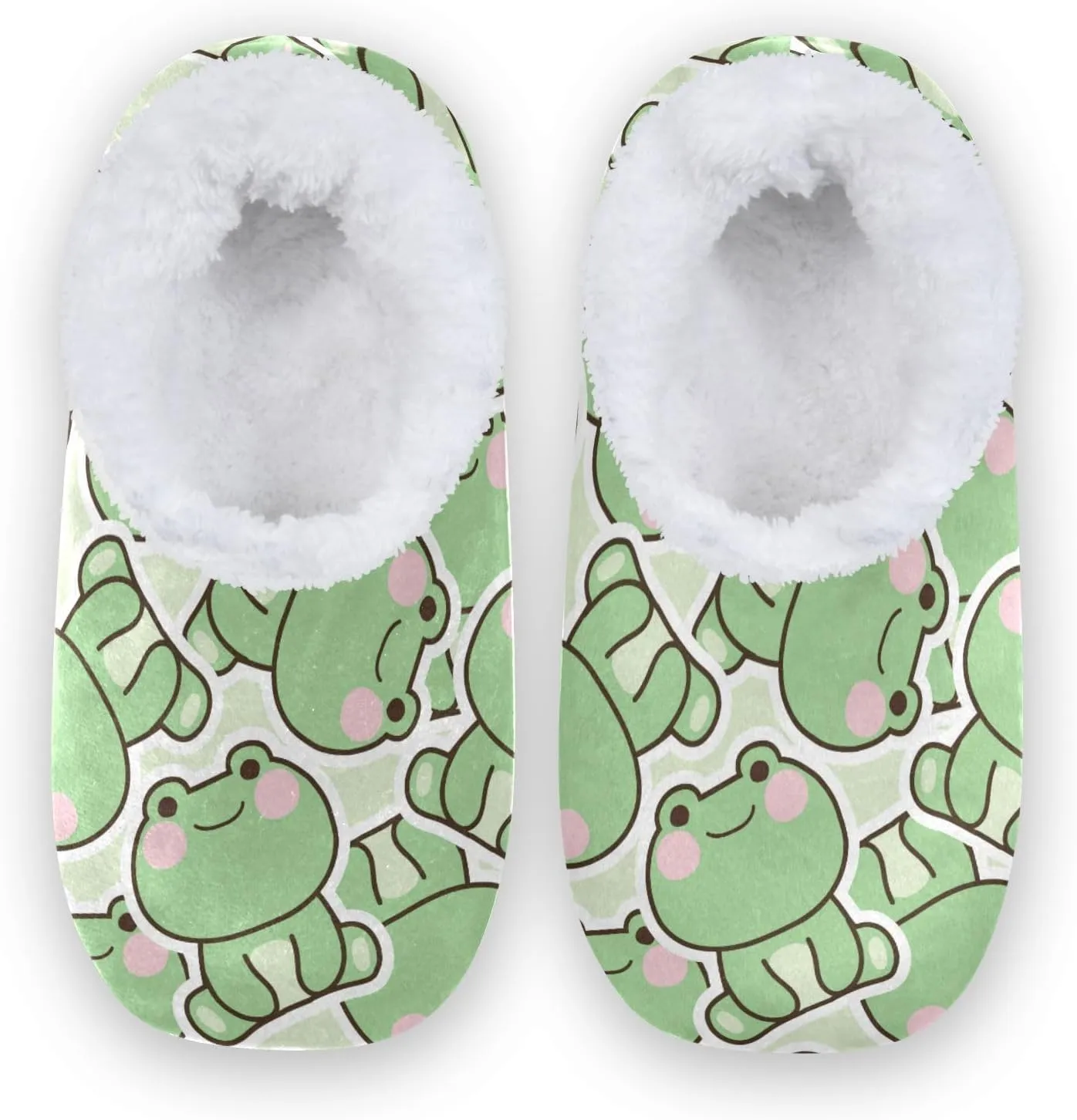 House Slippers Fuzzy Memory Foam Soft Slipper Socks for Woman Men