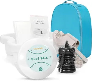 Ionic Foot Bath Detox Machine Ion Foot Detox Spa for Home Portable Detox Foot Spa System Ionic Feet for Chi Cleanser Home Use, Beauty Salon SPA Club with Liners, Slipper,Portable Handbag