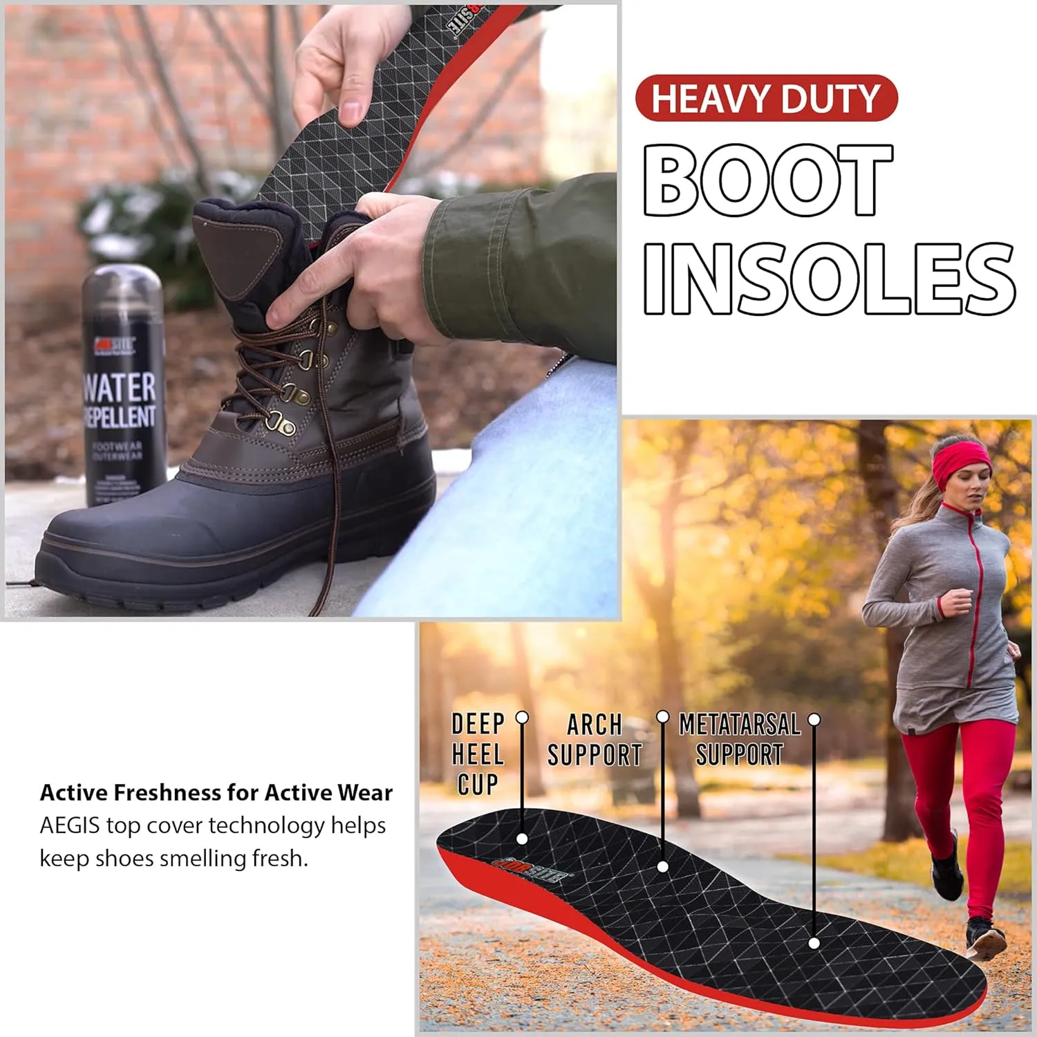 JobSite Heavy Duty Boot Support Insole - Medium