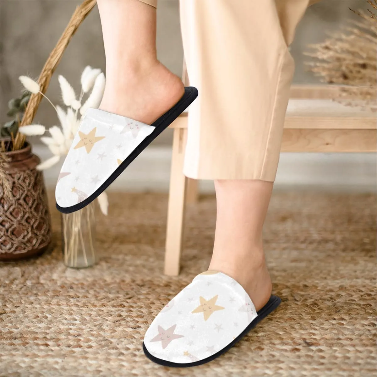 Kawaii Sushi Soft Women Slippers Cozy House Shoes Lightweight Fuzzy Slippers Memory Foam Slippers for Women Indoor and Outdoor