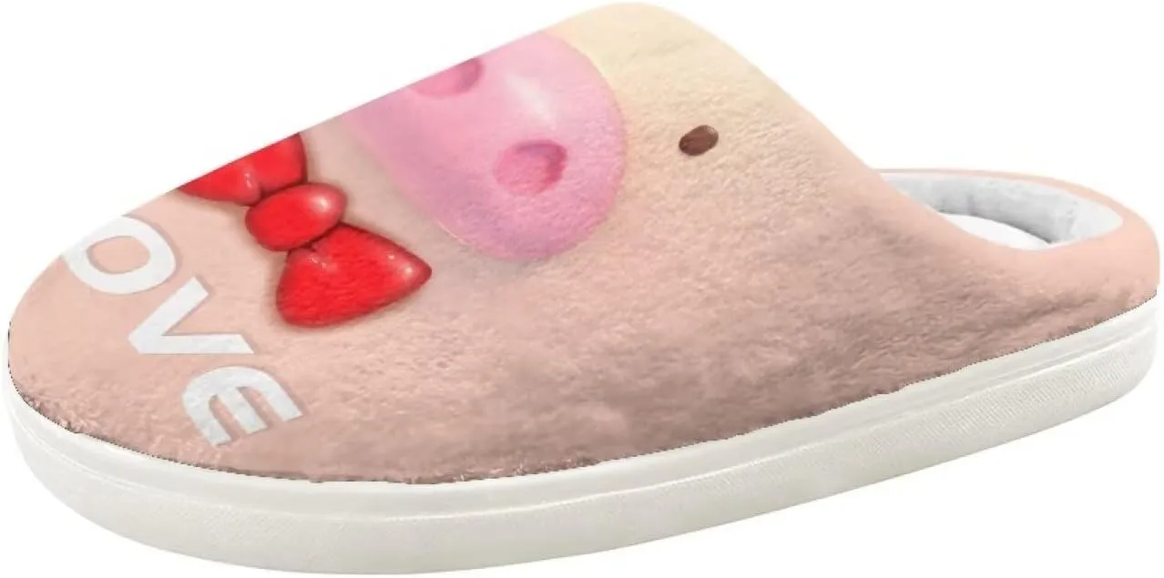 Kids Animal Cotton Slippers Slip-On Cozy Plush Slippers Cozy Anti-Skid Breathable Outdoor Home Slipper for Kids