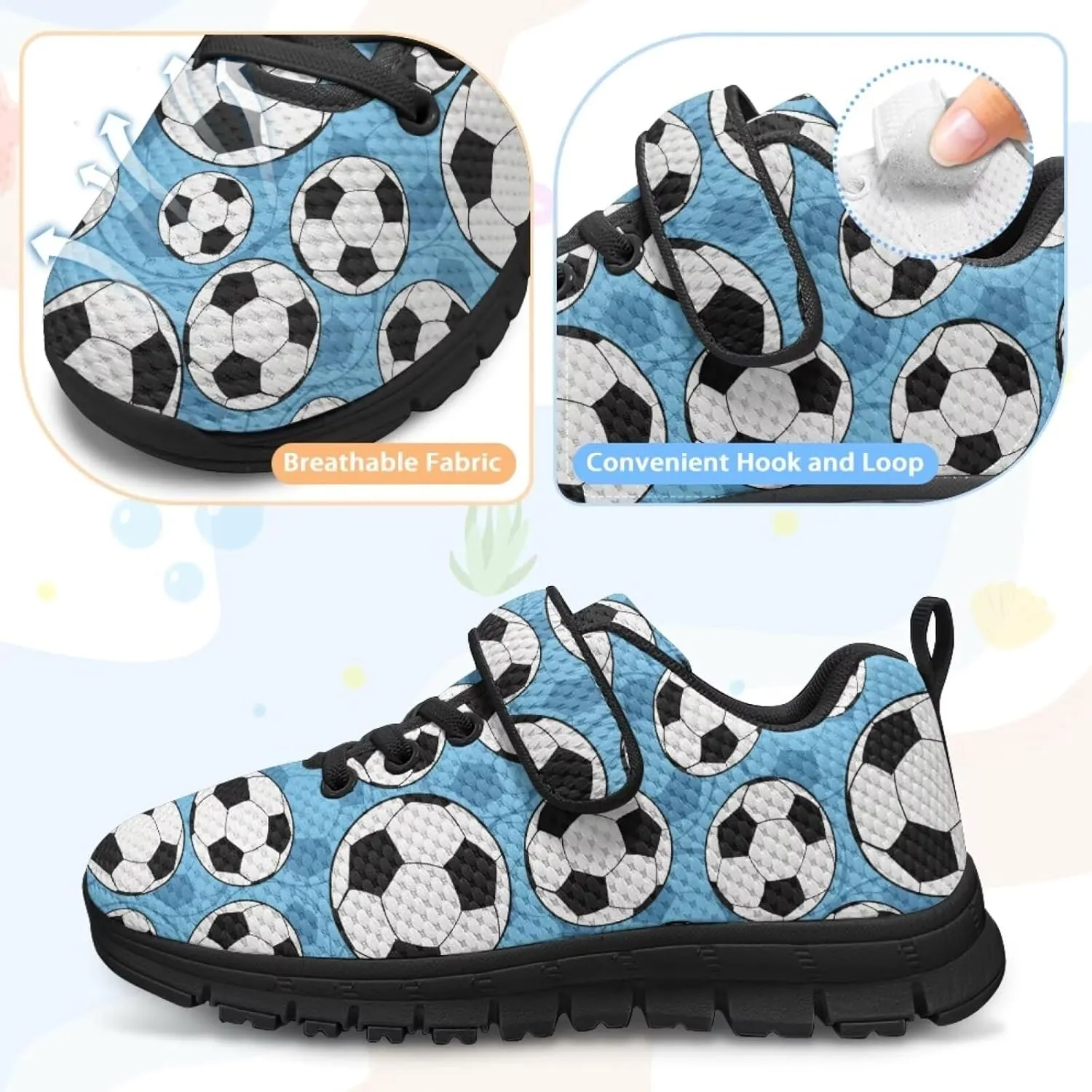 Kids Shoes Boys Girls Mesh Sneakers Fashion Back to School Shoes Anti Skid Lace Up
