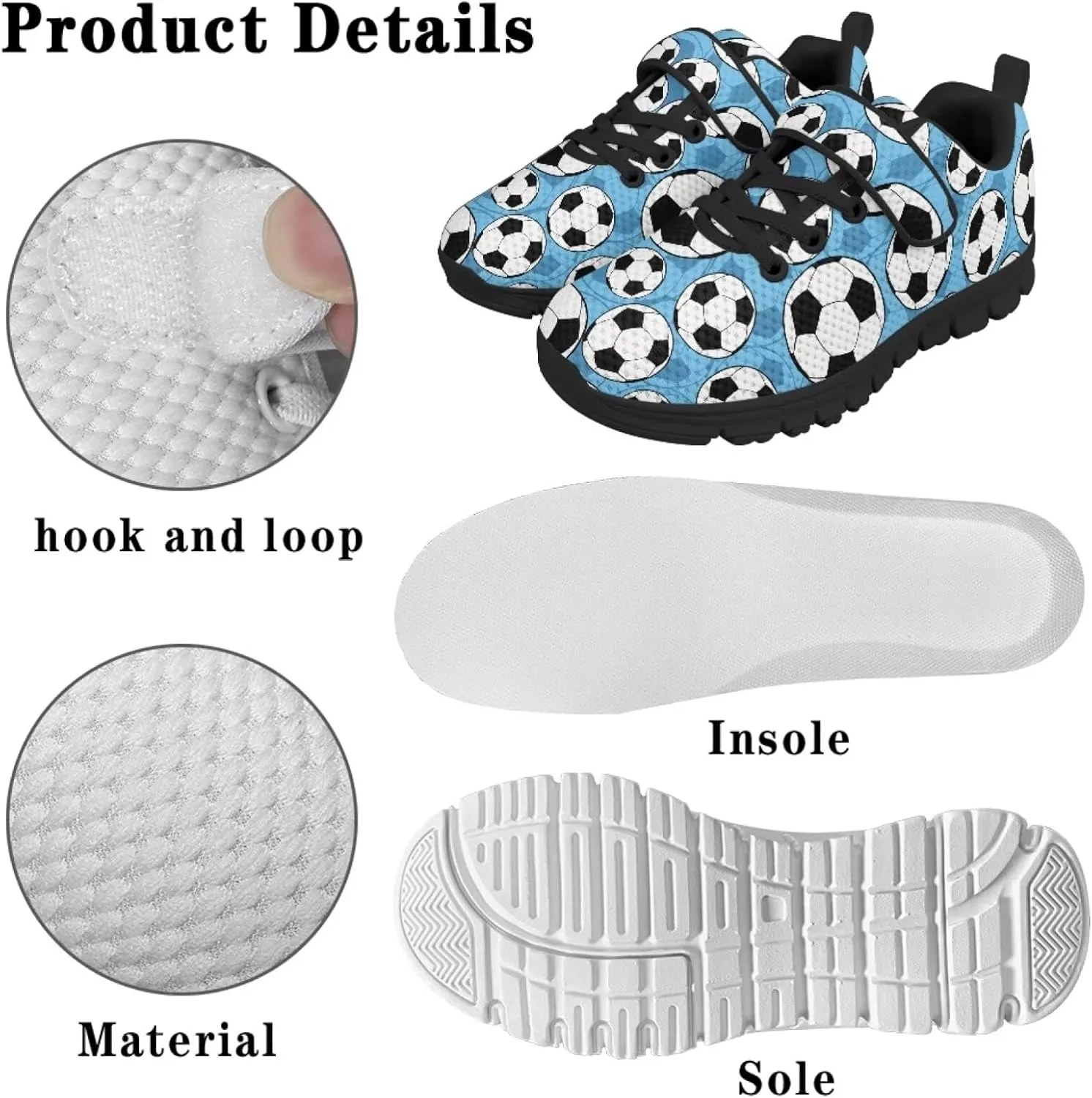 Kids Shoes Boys Girls Mesh Sneakers Fashion Back to School Shoes Anti Skid Lace Up