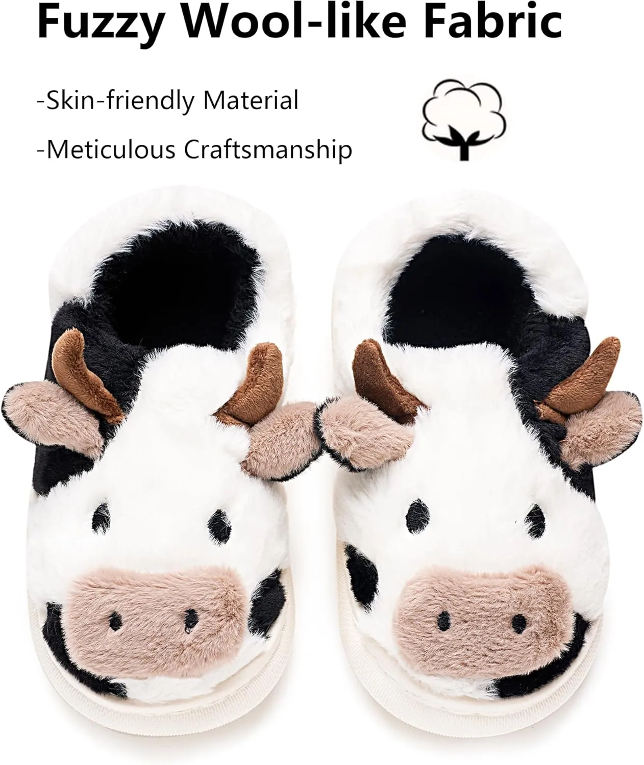 Kids Toddler Slippers - Fuzzy, Lightweight EVA Sole Outdoor Shoes