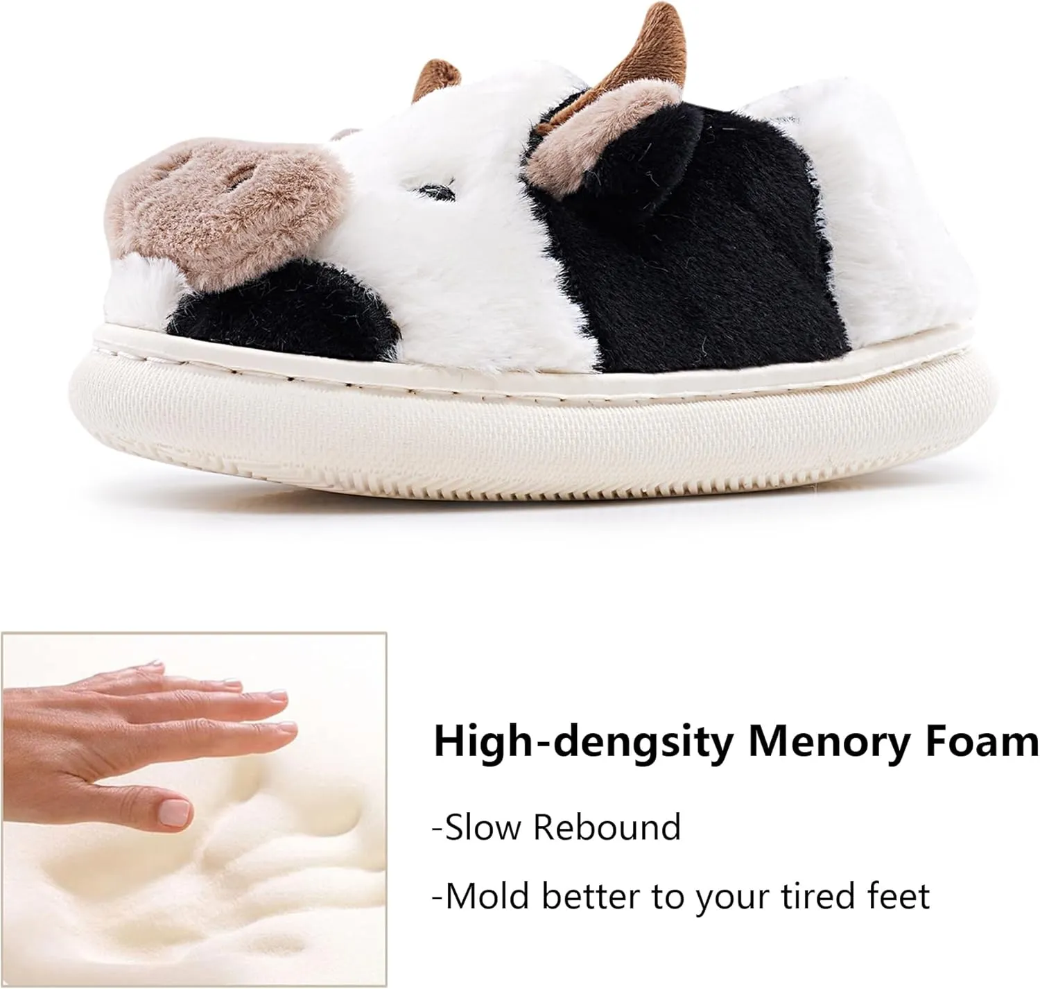 Kids Toddler Slippers - Fuzzy, Lightweight EVA Sole Outdoor Shoes