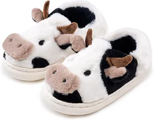 Kids Toddler Slippers - Fuzzy, Lightweight EVA Sole Outdoor Shoes