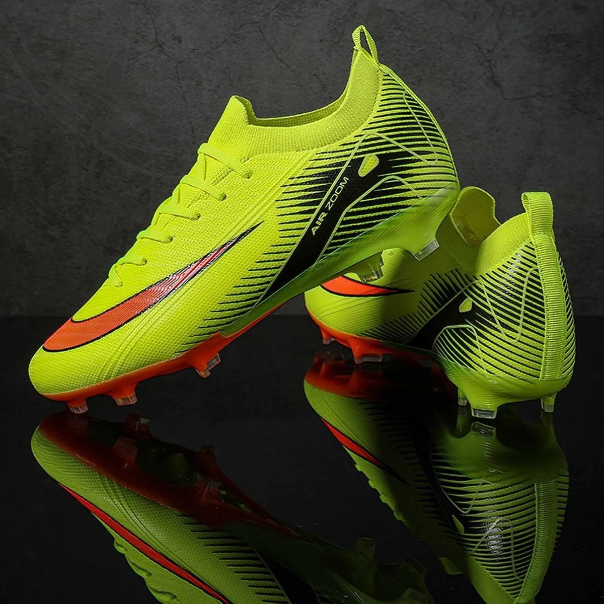 Men's and Women's Football Boots Football Shoes, Splint Spikes Sneakers Comfortable Adult Sports Outdoor/Indoor/Match/Training TF Football Shoes