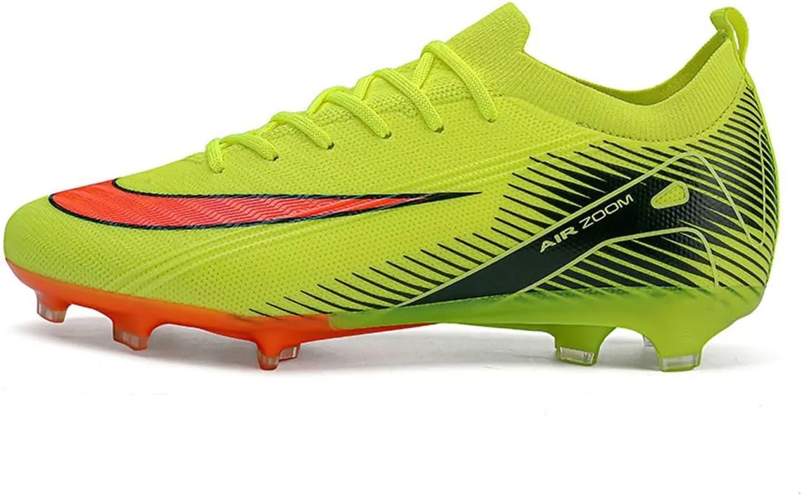 Men's and Women's Football Boots Football Shoes, Splint Spikes Sneakers Comfortable Adult Sports Outdoor/Indoor/Match/Training TF Football Shoes