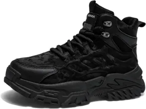 Men'S Waterproof Hiking Boots High Top - Non-Slip Durable Outdoor Sport Shoes With Shock Absorption For Camping/Travel Trail-Running & Comfort