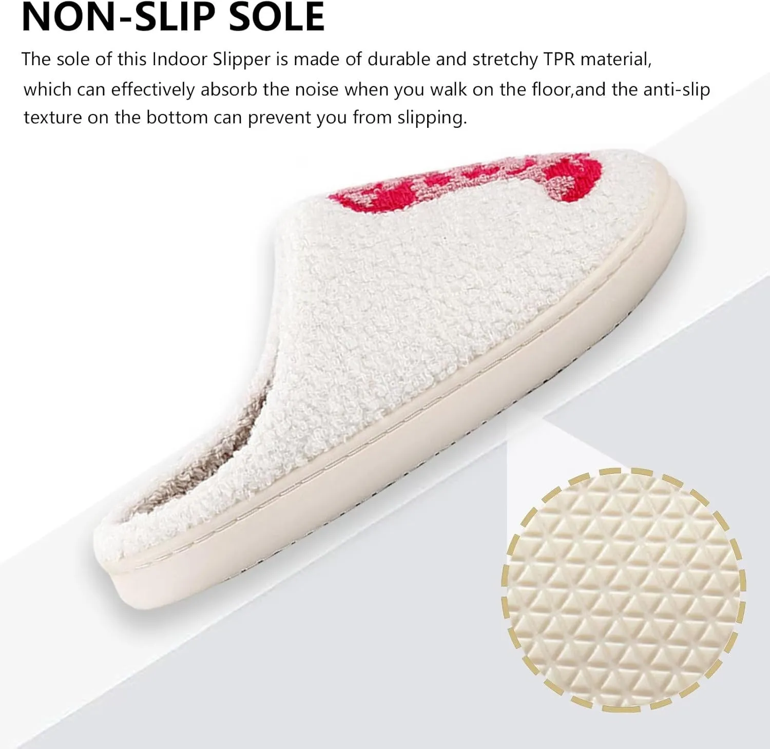 Modern Embroidered Slipper Fuzzy Cozy Memory Foam Women's Men's Couple Home Indoor House Slippers Shoes