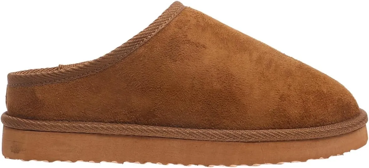 OUTWOODS Kids Girls Clog Slippers, Kids Closed Toe Fur Lined Slip On Clog Slippers