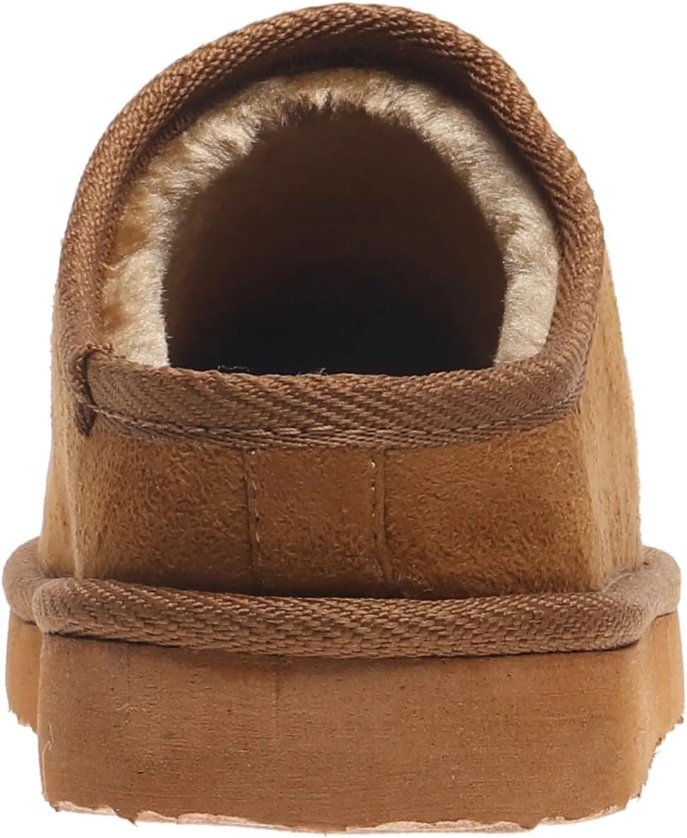 OUTWOODS Kids Girls Clog Slippers, Kids Closed Toe Fur Lined Slip On Clog Slippers