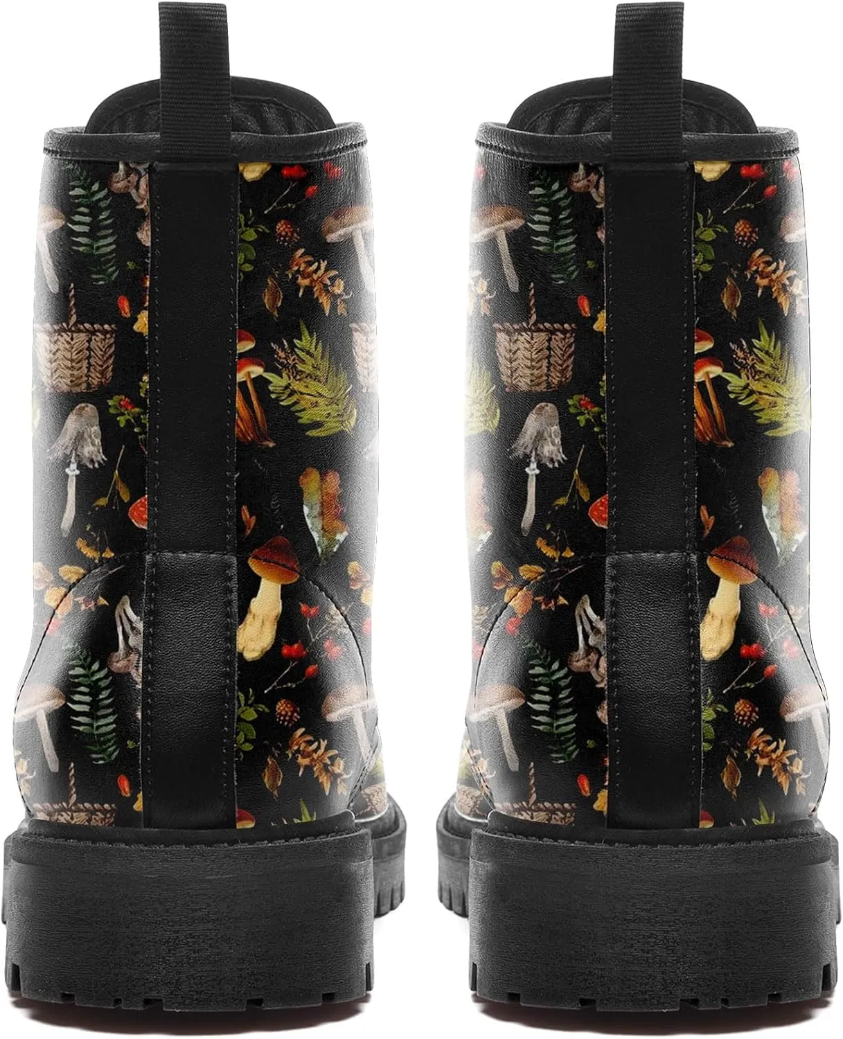 Punk Combat Boots, Stylish Motorcycle Booties for Men & Women, Waterproof Work Boot with Artistic Design