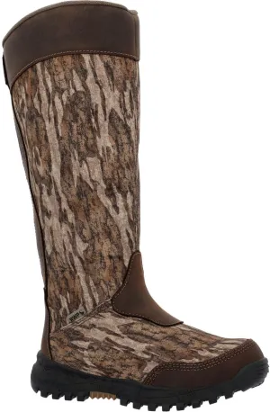 ROCKY Kids Spike Waterproof Snake Boot, Mossy Oak Bottom Land, Size 6(M)