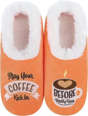 Snoozies Pairables Sherpa-lined Slipper Socks - Fuzzy and Cute Slippers for Women with Non-Slip Sole - Ladies Warm Slippers