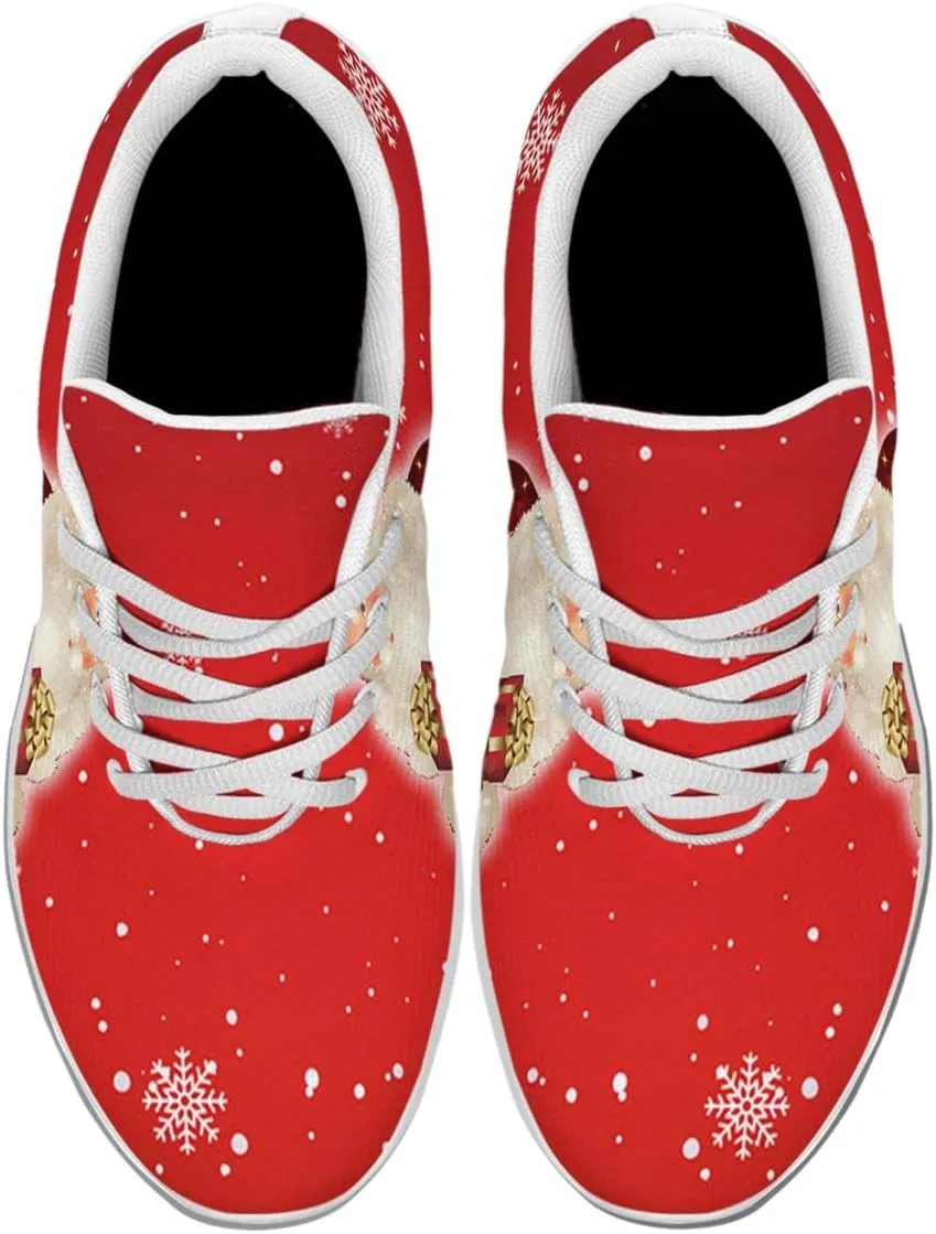 Sonzj-II Christmas Shoes Women Running Shoes Men Lightweight Walking Sneakers Mesh Athletic Sport Shoes