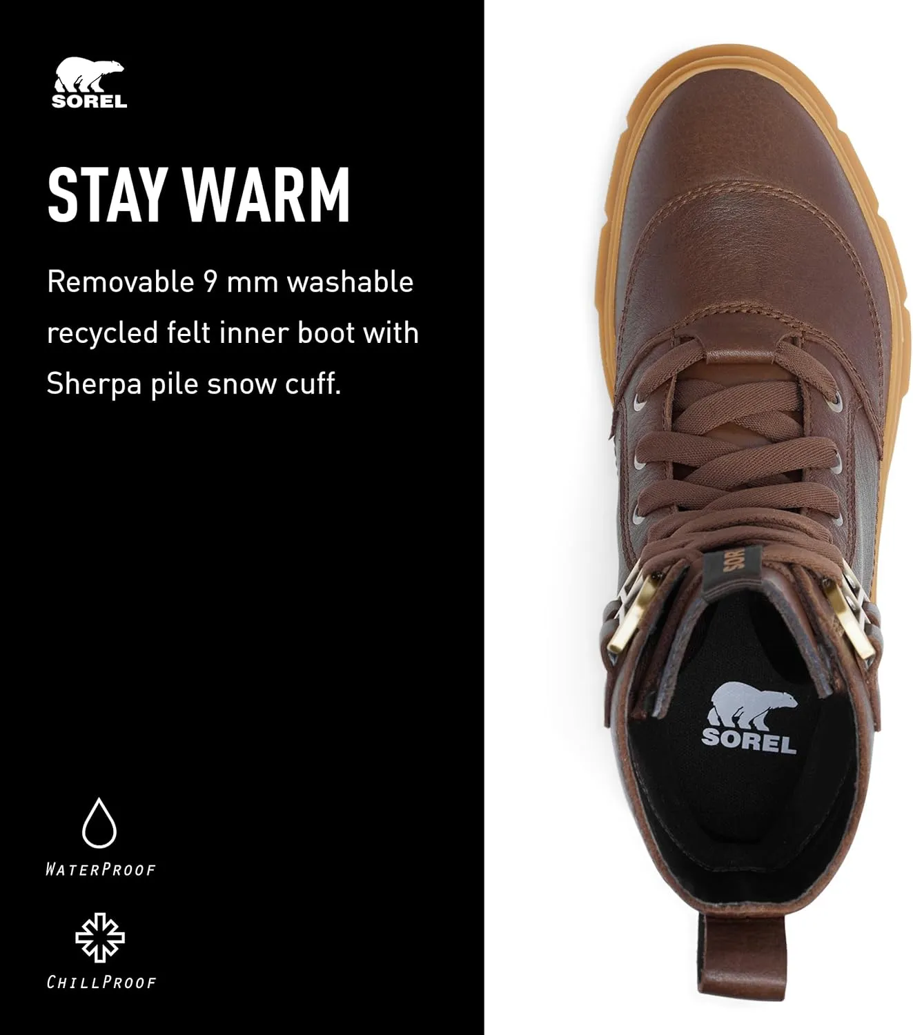 SOREL Women's Caribou X Lace Waterproof Boot