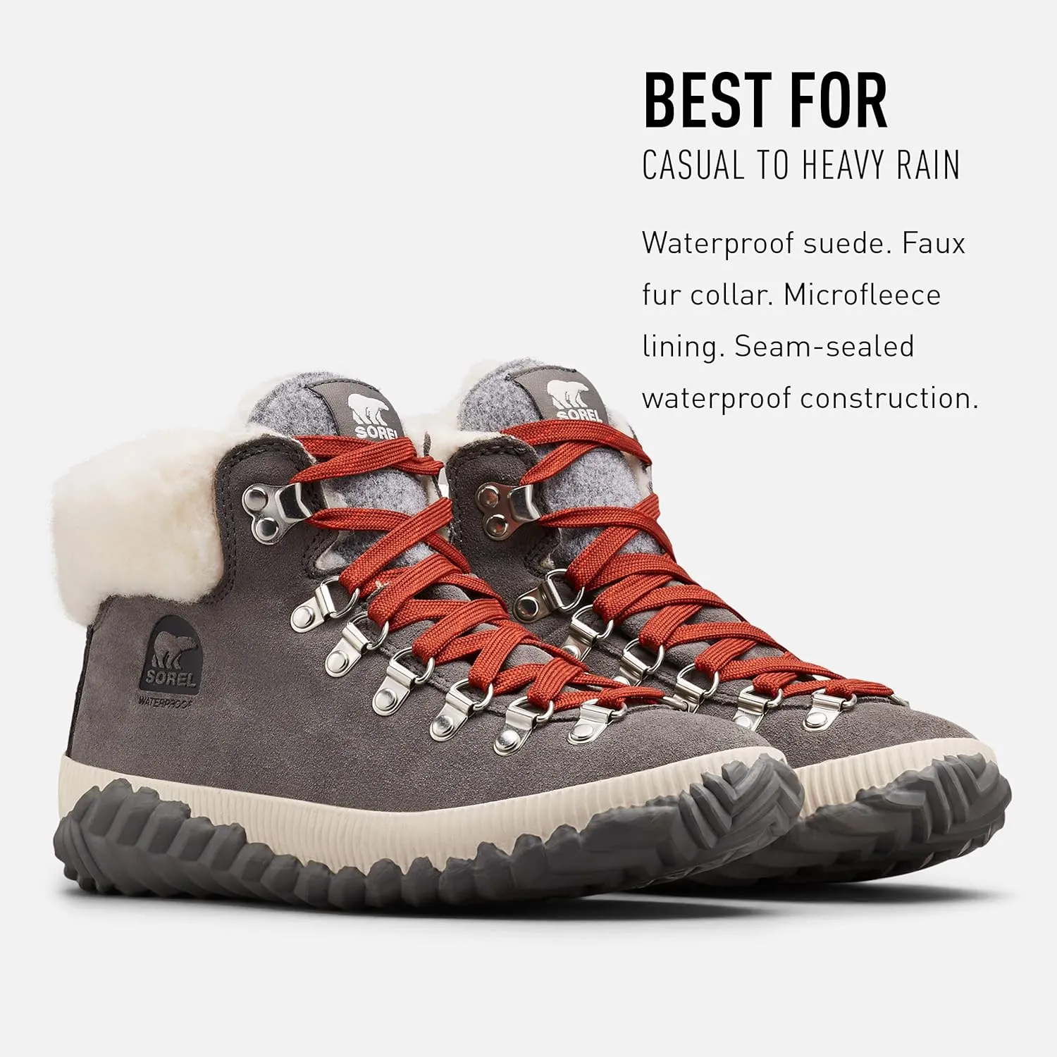 SOREL - Women's Out ‘N About Plus Conquest Waterproof Suede Boot