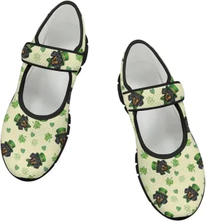 St Patricks Day Mary Jane Shoes for Womens Casual Breathable Casual Flats Non Slip Fashion Walking Sneakers