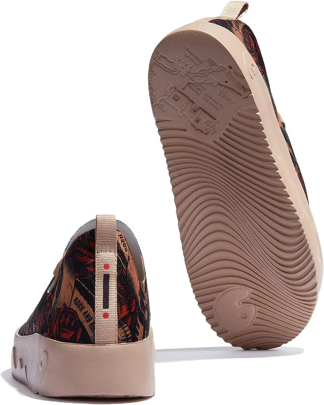 UIN Women's Art Painted Travel Shoes Slip On Casual Loafers Lightweight Comfort Fashion Sneaker Fuerteventura