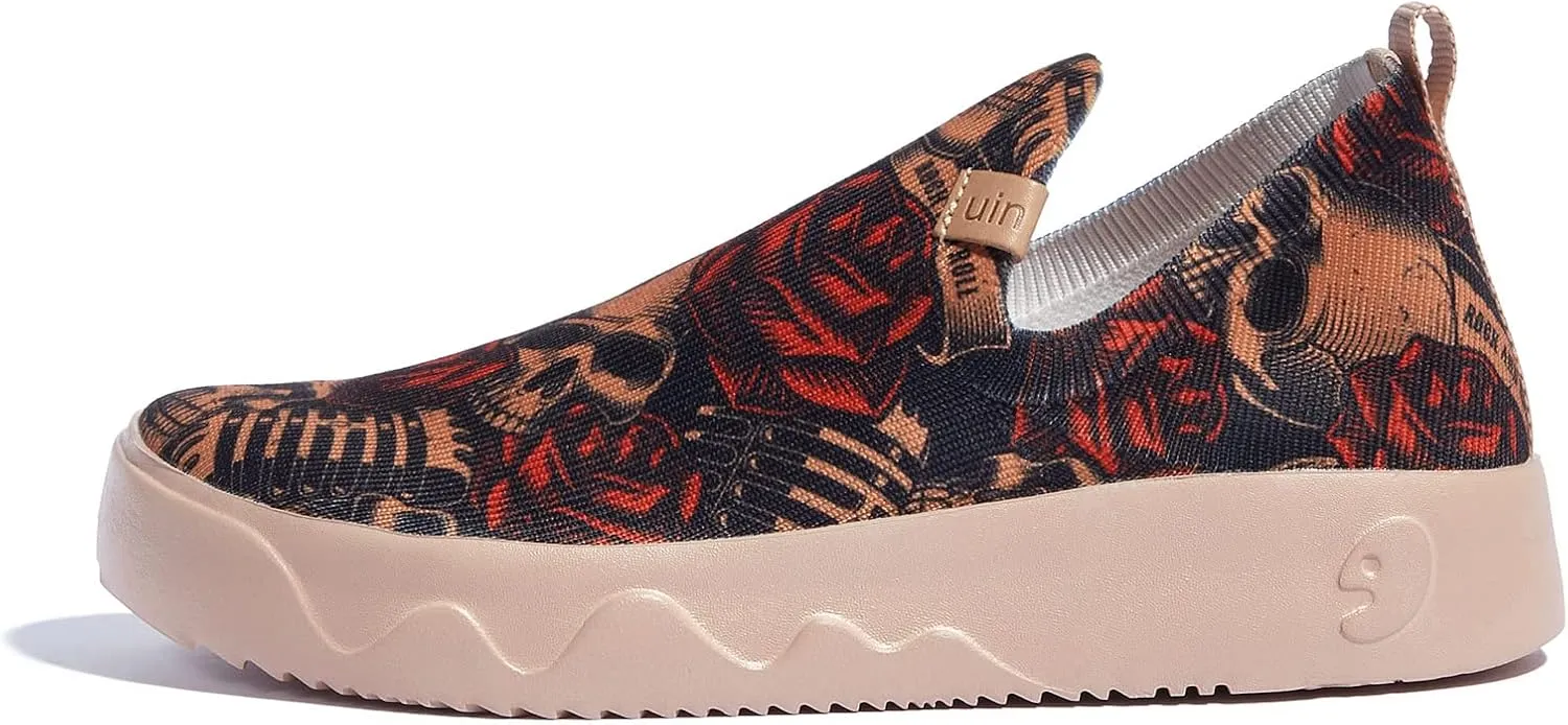 UIN Women's Art Painted Travel Shoes Slip On Casual Loafers Lightweight Comfort Fashion Sneaker Fuerteventura