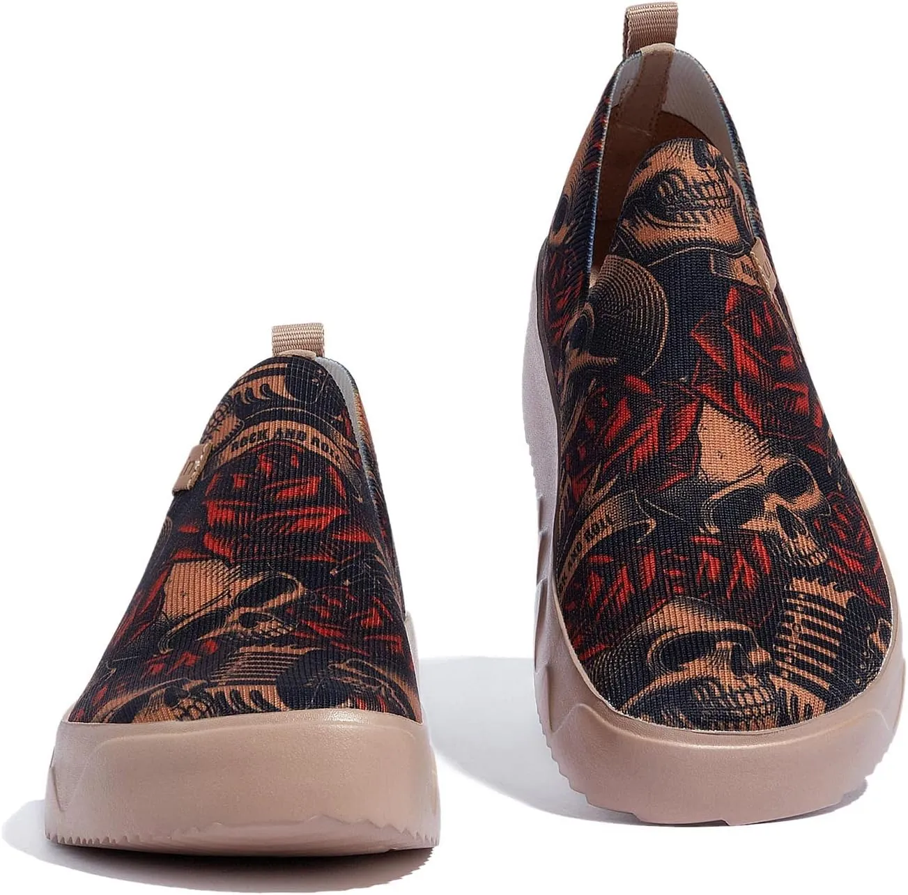 UIN Women's Art Painted Travel Shoes Slip On Casual Loafers Lightweight Comfort Fashion Sneaker Fuerteventura