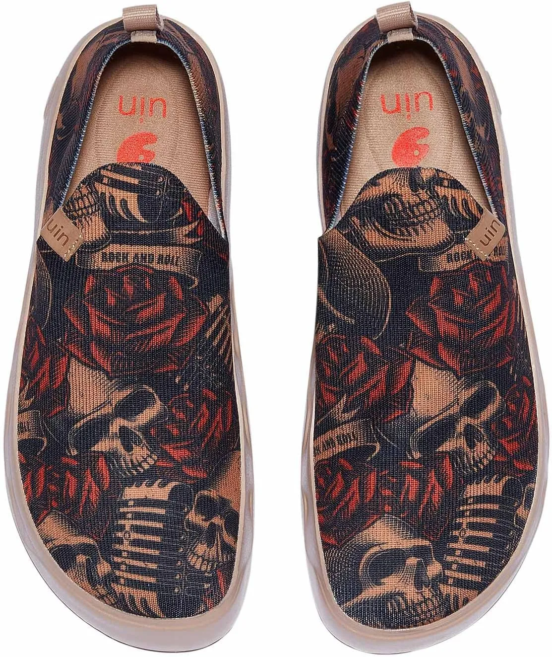 UIN Women's Art Painted Travel Shoes Slip On Casual Loafers Lightweight Comfort Fashion Sneaker Fuerteventura