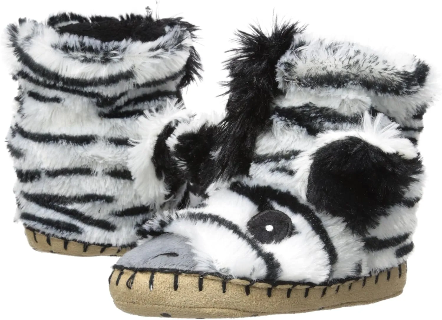 Unisex-Child Hi-top Slouch Animal Slipper Sock
