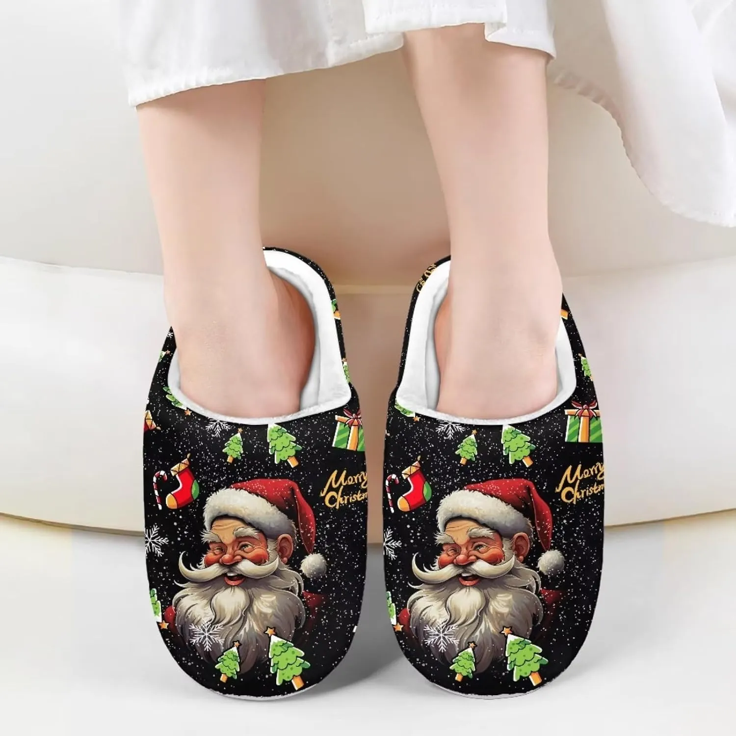 US 9-US 14.9 Unisex Girls and Boys Plush Slippers House Bedroom Shoes Warm Cozy Lightweight Kids Shoes