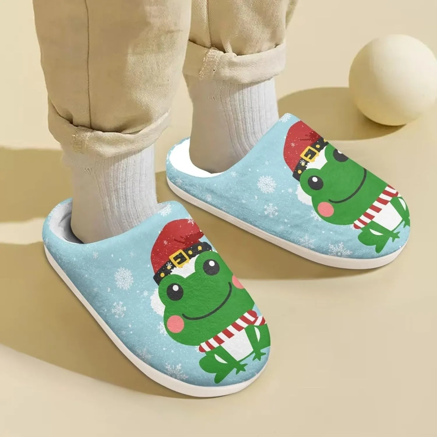 US 9-US 14.9 Unisex Girls and Boys Plush Slippers House Bedroom Shoes Warm Cozy Lightweight Kids Shoes