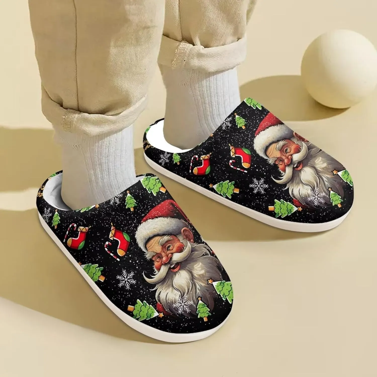 US 9-US 14.9 Unisex Girls and Boys Plush Slippers House Bedroom Shoes Warm Cozy Lightweight Kids Shoes