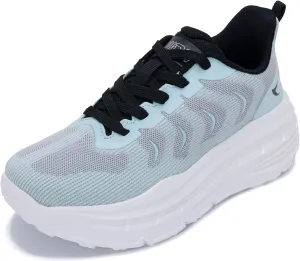 Women's Chunky Platform Sneakers LYNSS 1.0 Lightweight Walking Lace-up Memory Foam Comfortable Casual Sneakers